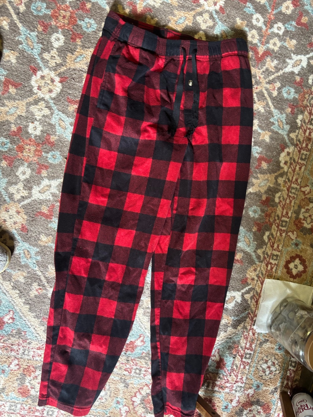 Fruit of the loom Red and Black Buffalo Plaid Leggings